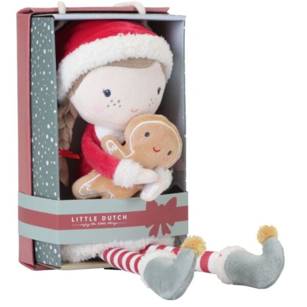 Bambola-morbida-Cuddle-Rose-Natale-Little-Dutch-3-e1666707171910